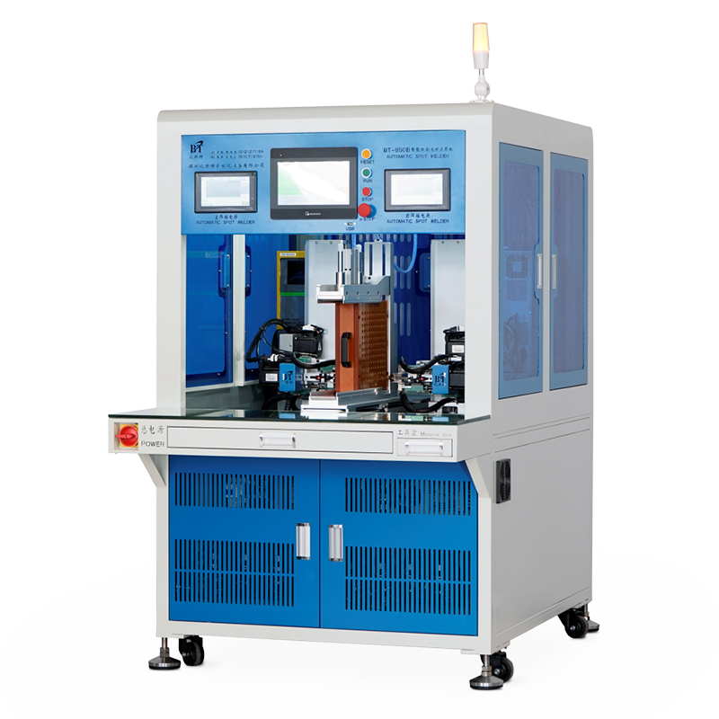BT-850B-XZ-10000A Transistor (7-axis) Double-sided automatic spot welding machine -Al