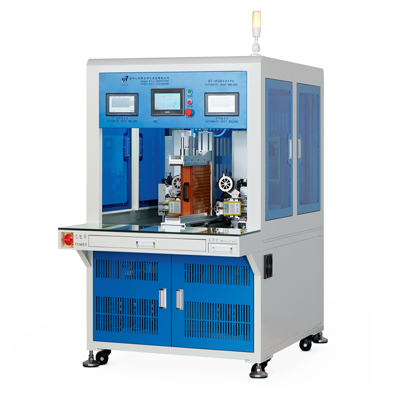BT-850B-10000A Transistor (5-axis) Double-sided automatic spot welding machine -Al